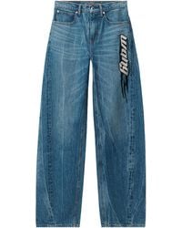 Alexander Wang - Blade Logo-Embroidered Balloon Jeans - Lyst