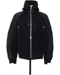Sacai - Sponge Hooded Zip-Up Jacket - Lyst