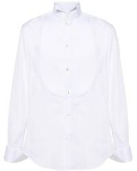 Giorgio Armani - Plastron-Embellished Tuxedo Shirt - Lyst