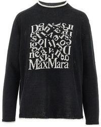 Max Mara - Logo-Intarsia Jumper - Lyst