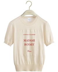 Dior - Book Cover Short-Sleeved Sweater - Lyst