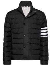 Thom Browne - Shiny Ripstop Lightweight Down Filled-Bar Jacket - Lyst