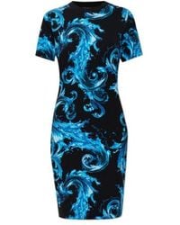 Versace Jeans Couture - Couture Barocco Print Dress - Lyst