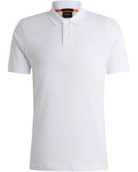 BOSS - Boss Logo Patch Short Sleeved Polo Shirt - Lyst
