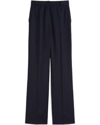 Max Mara - Studio Striped Pleated Trousers - Lyst