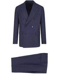 Lardini - Double-Breasted Tailored Suit - Lyst