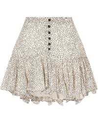 Isabel Marant - Mini Skirt With Small Polka Dots - Lyst