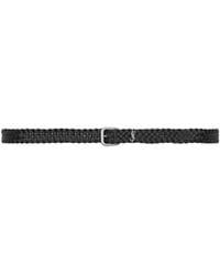 Saint Laurent - Cassandre Rectangular Buckle Belt - Lyst
