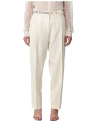 Fabiana Filippi - Casual Pants With Waist And Loop Straps - Lyst