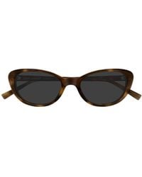 Saint Laurent - Eyewear Cat-Eye Frame Sunglasses - Lyst