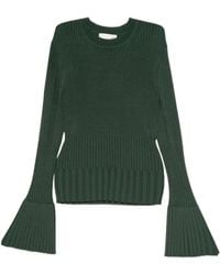 Zimmermann - Ribbed Bell-Sleeve Sweater - Lyst