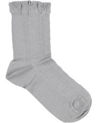 Ganni - Simple Solid-Colored Short Socks - Lyst