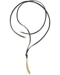 Bottega Veneta - Sardine Leather Necklace - Lyst