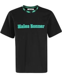 Wales Bonner - Logo Patch Crewneck T-Shirt - Lyst