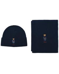 Polo Ralph Lauren - Two-Piece Set Of Hat And Scarf - Lyst