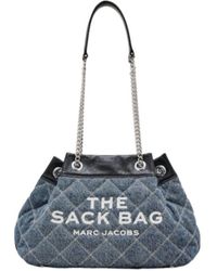 Marc Jacobs - The Quilted Denim Chain Sack Bag - Lyst
