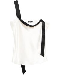 Tom Ford - Color-Blocked Off-Shoulder Tank Top - Lyst
