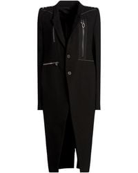 Rick Owens - Single-Breasted Wool Coat - Lyst