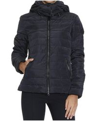 Armani Jeans - Logo Hooded Down Jacket - Lyst