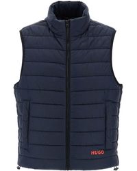 BOSS - Brentino Zipped Gilet - Lyst