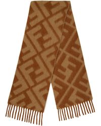 Fendi - Medium Thickness Alpaca Wool Scarf - Lyst