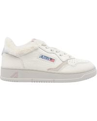 Autry - Faux-Fur Medalist Sneakers - Lyst
