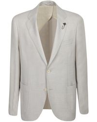 Lardini - Two-Button Textured Blazer - Lyst