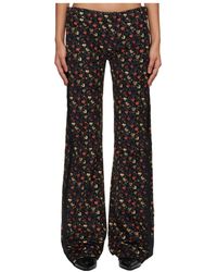 R13 - Boy Flare Tuxedo Printed Denim Pants - Lyst