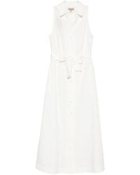 Woolrich - Sleeveless Tie-Waisted Dress - Lyst