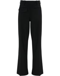 Victoria Beckham - Freshly Cut Wool Back Casual Pants - Lyst