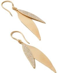 Ileana Makri - Falling Leaves 18-Karat Diamond Earrings - Lyst