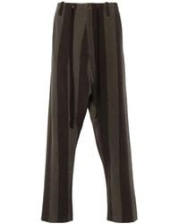 Uma Wang - Tapered Leg Striped Trousers - Lyst