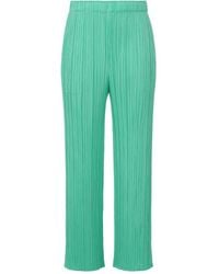 Pleats Please Issey Miyake - Pleats Please Issey Miyake Pleated Straight Pants - Lyst