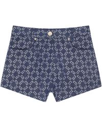Givenchy - Monogram Denim Shorts - Lyst