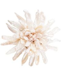 Jennifer Behr - Brooch With Pearl And Crystal Accents - Lyst