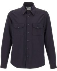Aspesi - Snap-Front Overshirt Jacket - Lyst