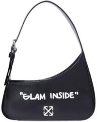 Off-White c/o Virgil Abloh - Jitney Quote Logo Plaque Shoulder Bag - Lyst
