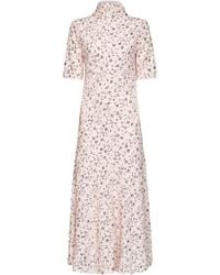 Rabanne - Rabanne Embellished Floral Midi Dress - Lyst