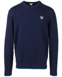 KENZO - Logo Patch Knitted Jumper - Lyst