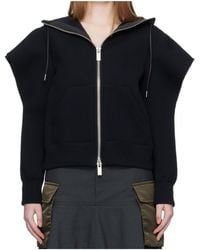 Sacai - Sponge Sweat Zip-Up Hoodie - Lyst