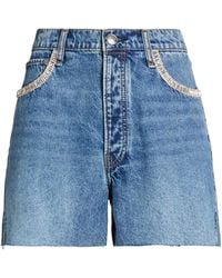 Rag & Bone - Stylish Medium Denim Shorts - Lyst