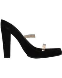 Moschino - Clear Strap Heeled Sandals - Lyst