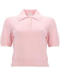 A.P.C. - Short-Sleeved Knitted Polo Top - Lyst
