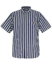 Junya Watanabe - Striped Poplin Shirt - Lyst