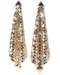 Rabanne - Rabanne Chained Mesh Earrings - Lyst