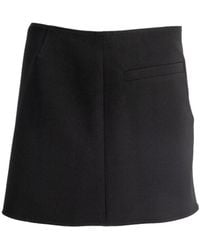 Courreges - Courrèges Logo-Detail Zipped Mini Skirt - Lyst