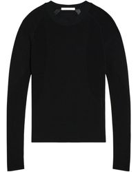 Helmut Lang - Mesh Panelled Knitted Sport Top - Lyst
