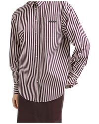 Brunello Cucinelli - Striped Long Sleeved Shirt - Lyst