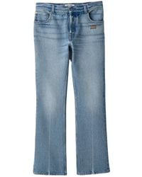 Miu Miu - Five-Pocket Washed Denim Jeans - Lyst
