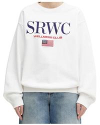 Sporty & Rich - Crew-Neck Embroidered Sweatshirt - Lyst